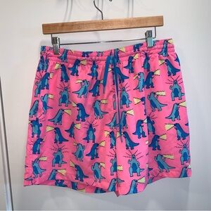 Chubbies Hear Me Roar Dinosaur Swim Trunks XL